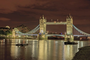 RM. Tower Bridge by night. London. England