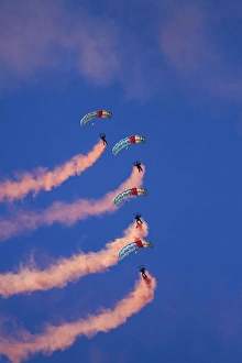 Images Dated 7th April 2012: RNZAF Sky Divers, Warbirds over Wanaka, Wanaka, South Island, New Zealand