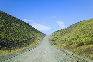 Images Dated 24th April 2009: A road in the mountain, Torres del Paine National Park, Patagonia, Chile