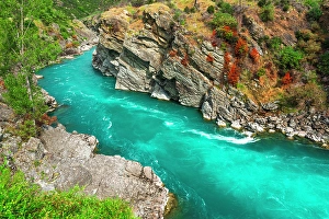 Images Dated 16th January 2024: The Roaring Meg in Kawarau Gorge, Otago, South Island, New Zealand