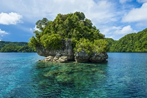Scenics Prints: Rock arch in the Rock islands, Palau, Central Pacific