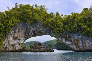 Images Dated 3rd December 2012: Rock bridge, Rock Islands, Palau
