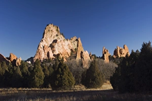 Images Dated 6th February 2006: Rock formation, Garden of The Gods National Landmark, Colorado Springs, Colorado, USA
