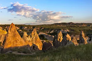 Rock formations in the valley, Goreme, Cappadocia, Turkey (UNESCO World Heritage Site)