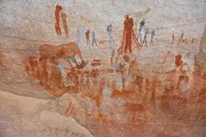 Images Dated 9th September 2007: Rock paintings made by San Bushmen at Bushmans Kloof in Western Cape Province