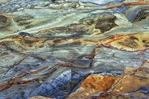 Rock pattern in eroded coastline, Shore Acres State Park, Coos Bay, Oregon