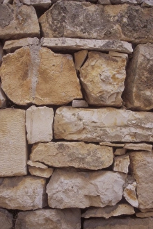 Rough Prints: Rock Wall Detail. Vis Island. Croatia
