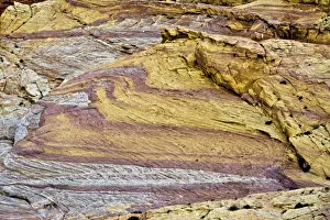 Pastel Color Prints: Rocky landscape, White Domes Area, Valley of Fire State Park, Nevada, USA