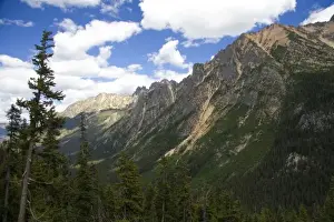 Skagit County Prints: Rocky mountain peaks are part of the North Cascade Range in Washington