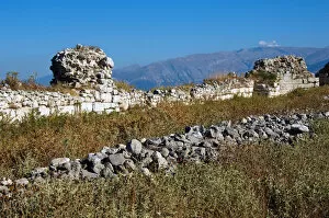 Images Dated 13th August 2007: ROMAN ART. REPUBLIC OF ALBANIA. Remains of the Wall of Victorinus (Victorino). Late IV century a