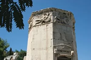 Images Dated 23rd August 2005: Roman Art. Tower of the Winds (Horologion). Octagonal Pentelic marble clock tower