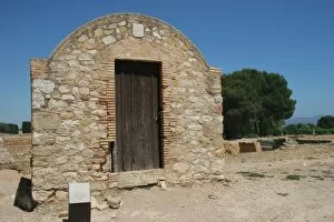 Roman city of Ampurias. Wine growers shed. Girona. Catalonia. Spain