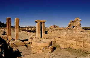 Images Dated 12th January 2021: Roman ruins of Sufetula in town of Sbeitla in Tunisia in Northern Africa