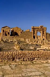 Images Dated 12th January 2021: Roman ruins of Sufetula in town of Sbeitla in Tunisia in Northern Africa