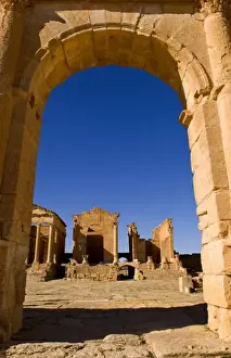 Images Dated 12th January 2021: Roman ruins of Sufetula in town of Sbeitla in Tunisia in Northern Africa