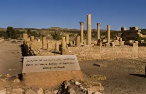 Roman ruins of Sufetula in town of Sbeitla in Tunisia in Northern Africa