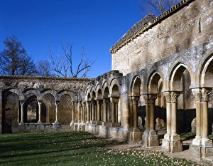 Images Dated 1st October 2010: Romanesque Art. San Juan de Duero. View of the cloister. XIII century. It contains