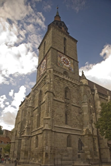 Images Dated 14th July 2007: ROMANIA, Brasov. 14th Century Black Church, Baroque Old Town of Brasov
