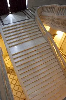 Stair Case Prints: Romania, Bucharest. Ceausescus lavish Parliament Palace (aka Palatul Parlamentului
