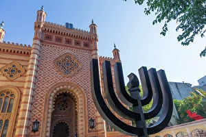 Judaism Prints: Romania, Bucharest. Choral Temple