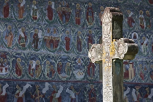 Images Dated 21st May 2014: Romania, Bucovina Region, Bucovina Monasteries, Sucevita, Sucevita Monastery, 16th century