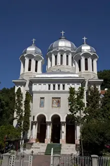 Carpathian Prints: Romania, Carpathian Mountains. Typical Romanian orthodox church