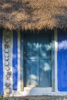 Images Dated 18th May 2014: Romania, Maramures Region, Baia Mare, outdoor village life exhibit, traditional house