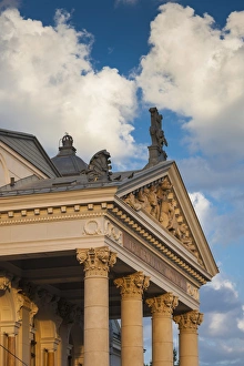 Images Dated 22nd May 2014: Romania, Moldovia Region, Iasi, Vasile Alecsandri National Theater, exterior, sunset