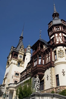Romania, Sinaia. Neo-Renaissance Peles Castle, c. 1873. Summer residence of King Carol I