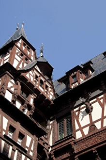 Romania, Sinaia. Neo-Renaissance Peles Castle, c. 1873. Summer residence of King Carol I