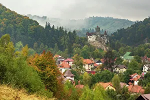Transylvania Prints: Romania, Transylvania. Bran. Bran Castle. Home of Count Dracula. Vlad the Impaler
