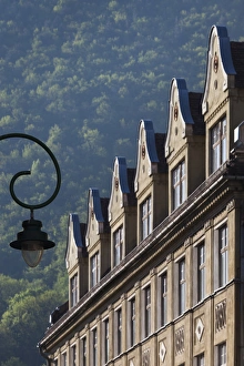 Images Dated 11th May 2014: Romania, Transylvania, Brasov, building detail