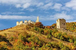 Transylvania Prints: Romania, Transylvania. Coltesti Castle 11th century Ruins