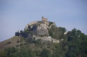Romania, Transylvania, Rasnov. Carpathian mountain top Rasnov Fortress