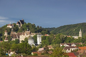 Images Dated 16th May 2014: Romania, Transylvania, Sighisoara, elevated view of Old Town, dawn