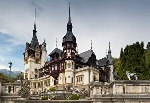 World Locations Prints: Romania, Transylvania, Sinaia, Peles Castle, built 1875-1914
