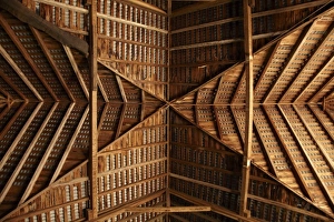 Rafter Prints: Roof and Rafter Detail, Sussex Barns, Brickendon Historical Farming Village, near Longford