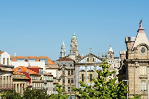 Rooftop Prints: Rooftops and Iglesia de San Antonio de los Congregados, Porto, Portugal