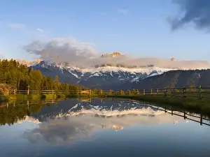 Images Dated 10th August 2021: Rosengarten, Catinaccio mountain range in the dolomites of South Tyrol, Alto Adige