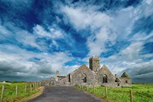 Overview Prints: Ross Errily Friary. Located in County Clare, Ireland