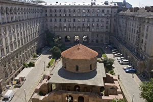 Rotunda of St. George (Sveti Georgi), dated 3rd-4th century, in the courtyard of the Sheraton Hotel