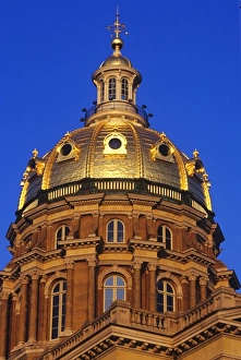 State Capitol Building Prints: Rotunda of the state capitol buildng in Des Moines, Iowa
