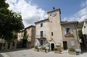 Images Dated 19th August 2008: Rougon Town Hall, Gorges du Verdon, Provence, France