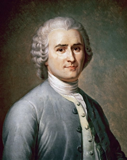Painting Prints: Rousseau, Jean-Jacques (Geneva, 1712 - Ermenonville, 1778). Philosopher, writer