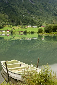 Watercraft Prints: Row Boat. Olden. Norway