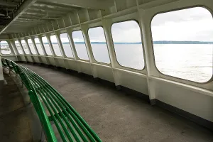 Danita Delimont New Images May 2025 Prints: Row of windows on Washington State Ferry, Seattle, Washington State, USA