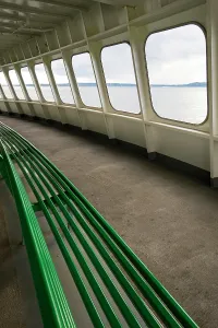 Danita Delimont New Images May 2025 Prints: Row of windows on Washington State Ferry, Seattle, Washington State, USA