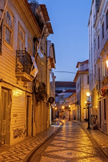 Aveiro Prints: Rua da Coimbra street scene in Aveiro, Portugal
