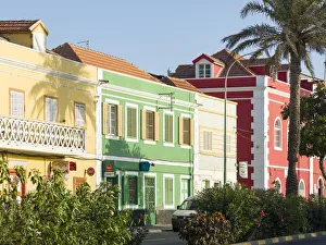 Dry Season Prints: Rua de Praia or Avenida da Republica with old townhouses of trading companies (armazens)