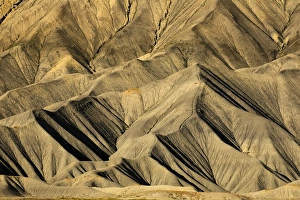 Graphic Prints: Rugged Book Cliffs at sunset on northern side of Grand Valley, Grand Junction, Colorado